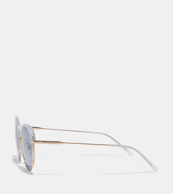 30 سندايز  - أزرق Round Sunglasses
