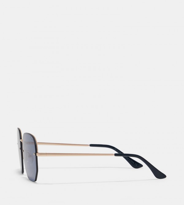 BlackOut  - Gold Round Sunglasses