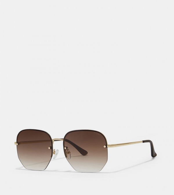 BlackOut  - Grey Round Sunglasses