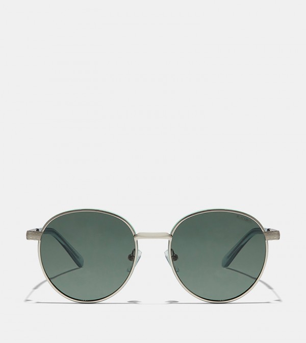 BlackOut  Sunglasses - Silver Round Sunglasses