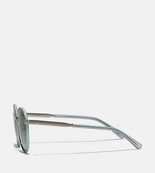 BlackOut  Sunglasses - Silver Round Sunglasses