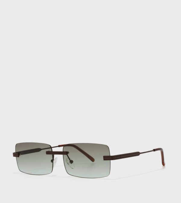 BlackOut BlackOut - Brown Square Sunglasses