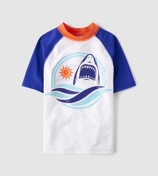 The Children's Place  Swim Wear - White V Cut Swimsuit