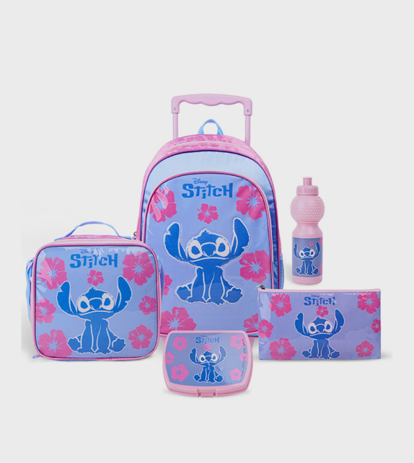 BABIES & MORE BABIES & MORE - Pink Trolley Backpack Set