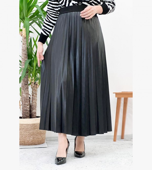 تستر دنياسي - أوتليت  - أسود Maxi Skirts