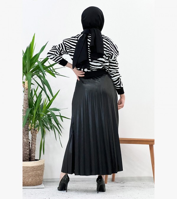 تستر دنياسي - أوتليت  - أسود Maxi Skirts