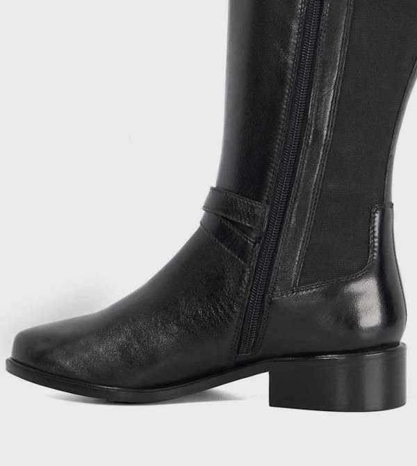 Dune London Shoes - Black Knee length Boots