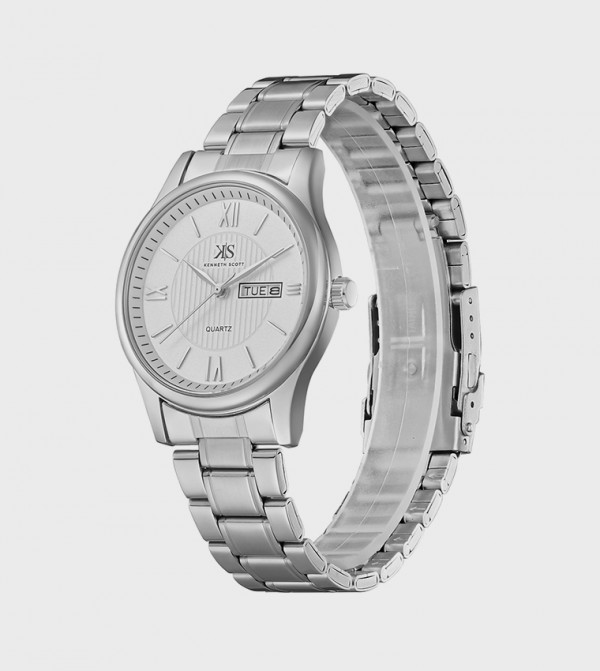 Kenneth Scott  Watches - Silver Analog Watches