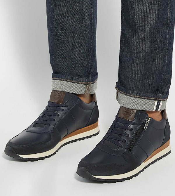 Dune London Dune London - Navy Low Top