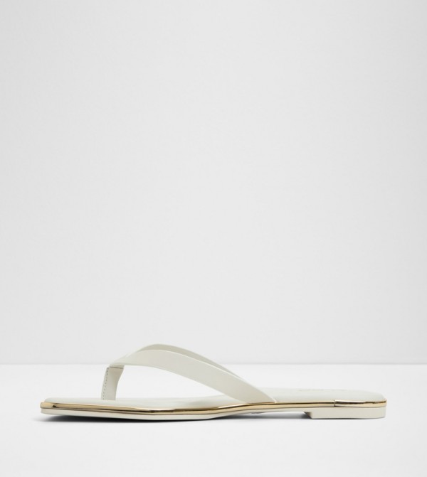 Aldo  Flat Sandals - White Flat Sandals