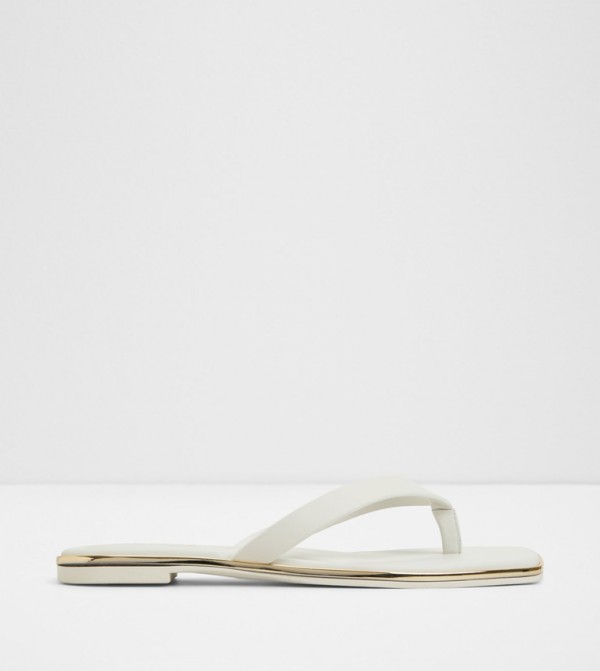 Aldo  Flat Sandals - White Flat Sandals