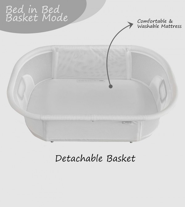 Teknum - White Baby Cots, Bouncers, Rockers & Cradles