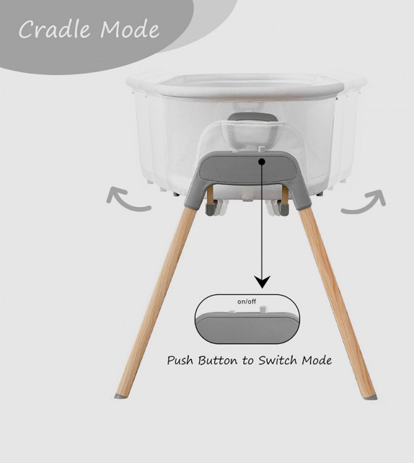 Teknum - White Baby Cots, Bouncers, Rockers & Cradles