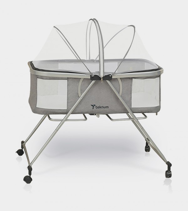 Teknum  - Grey Baby Cots, Bouncers, Rockers & Cradles