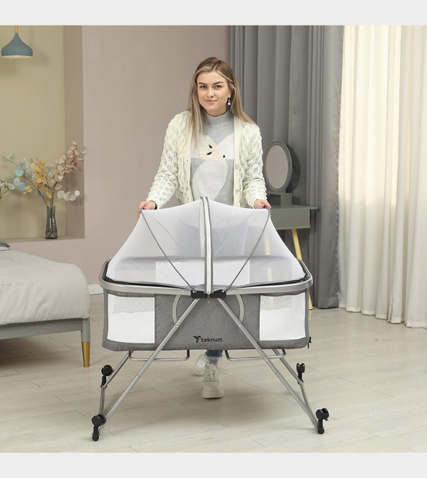 Teknum  - Grey Baby Cots, Bouncers, Rockers & Cradles