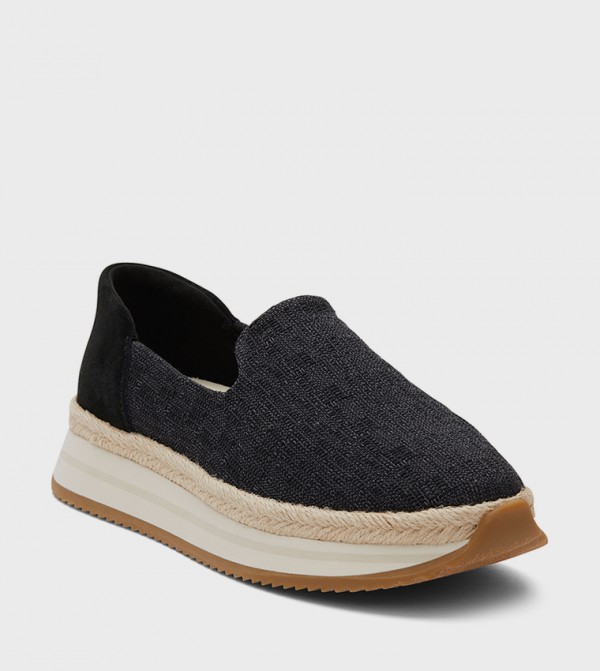 Toms Toms - Black Casual Slip-ons