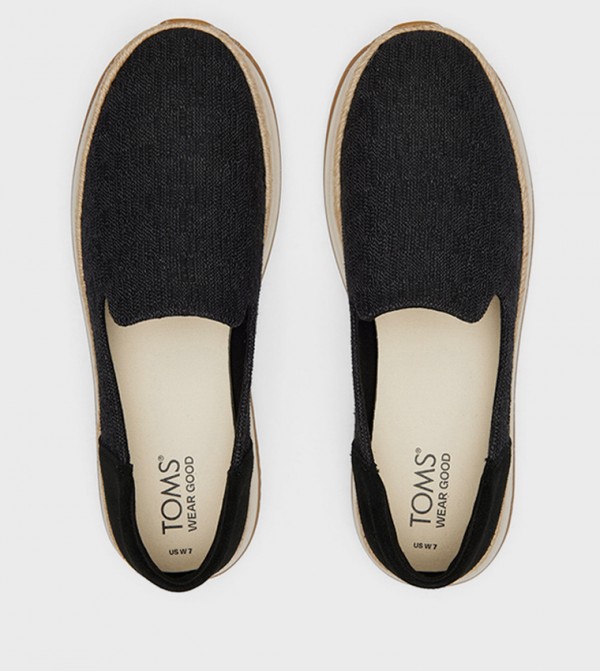 Toms Toms - Black Casual Slip-ons