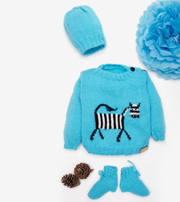The Original Knit The Original Knit - Blue Sweaters & Cardigans