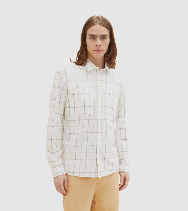 Tom Tailor Tom Tailor - Off White Casual Shirts