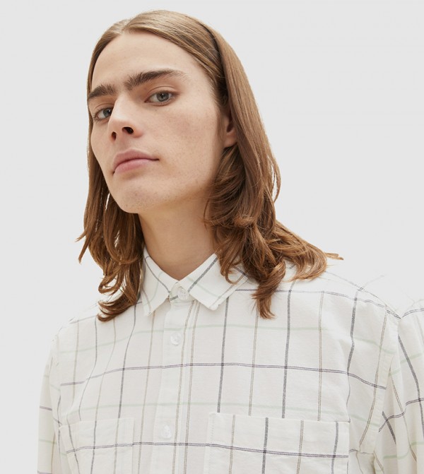 Tom Tailor Tom Tailor - Off White Casual Shirts