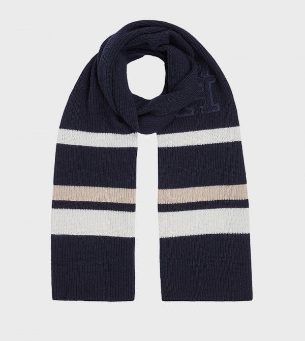 Tommy Hilfiger  Scarves - Navy Woollen Scarves