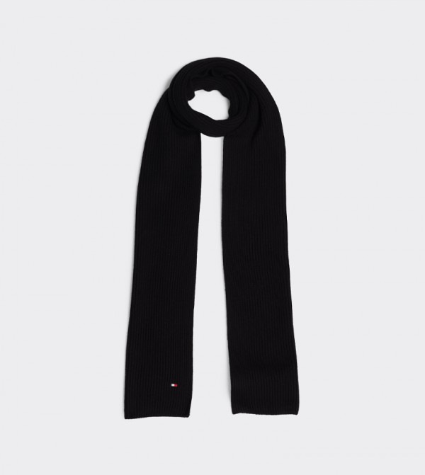 Tommy Hilfiger  Scarves - Black Woollen Scarves