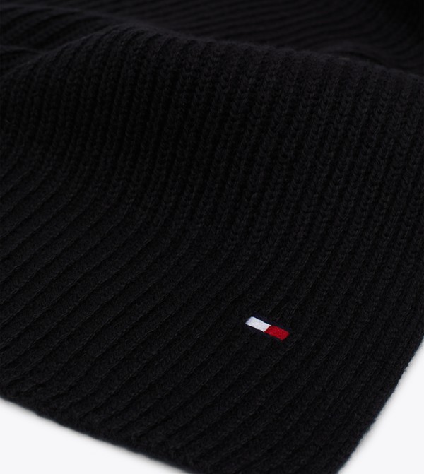Tommy Hilfiger  Scarves - Black Woollen Scarves