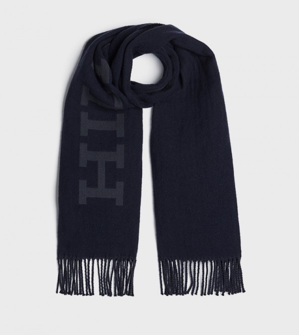 Tommy Hilfiger  Scarves - Navy Woollen Scarves