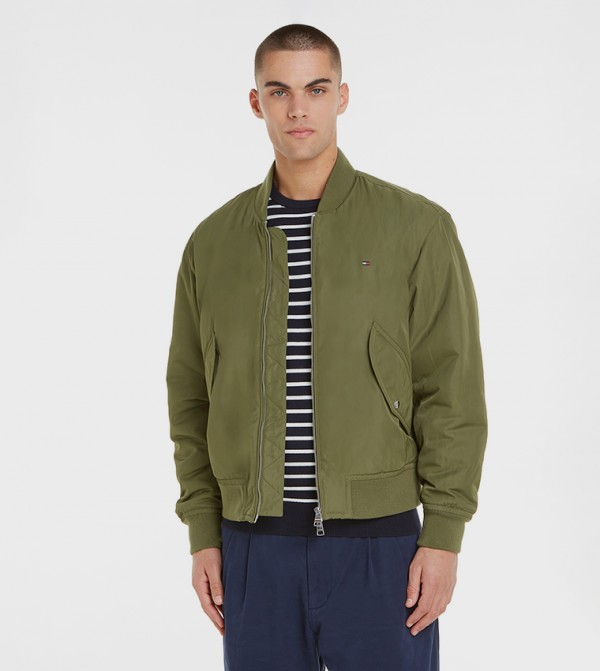 Tommy Hilfiger  Jackets & Coats - Green Casual Jackets