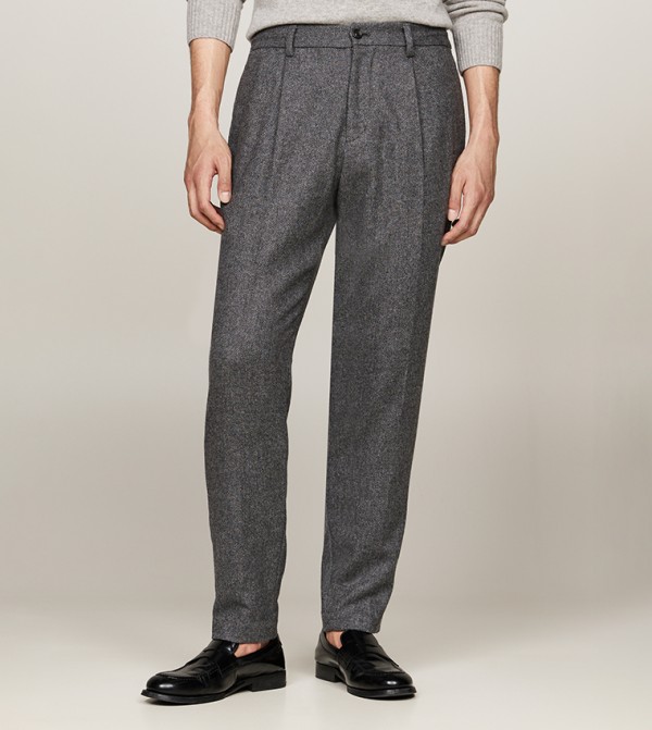 Tommy Hilfiger Tommy Hilfiger - Grey Formal Pants