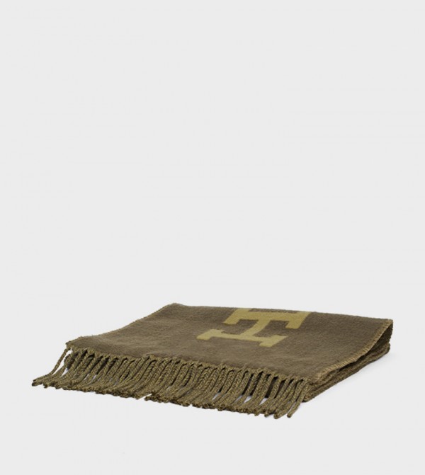 Tommy Hilfiger  Scarves - Khaki Woollen Scarves
