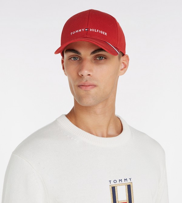 Tommy Hilfiger  Baseball Caps - Red Baseball Caps