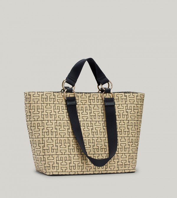 Tommy Hilfiger  - Beige Tote Bags