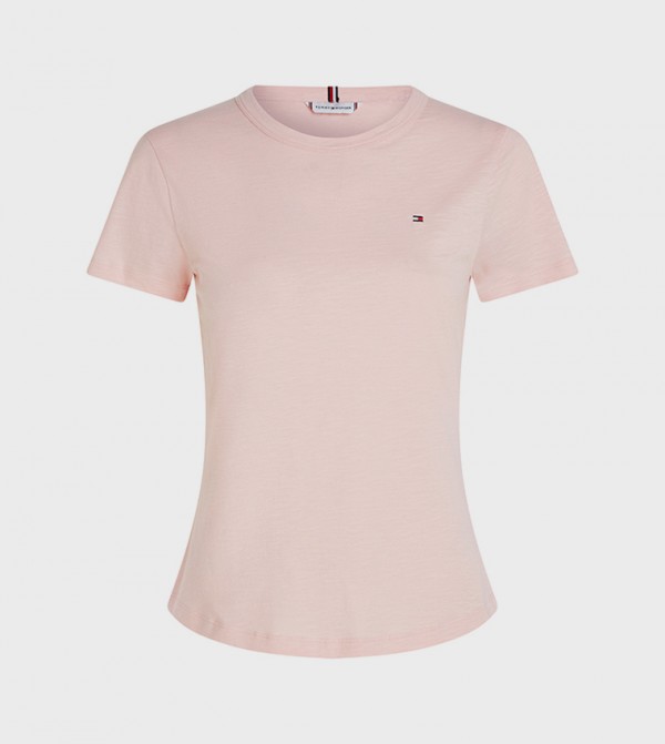 تومي هيلفيغر  تيشيرتات كاجوال - وردي تيشيرتات كاجوال