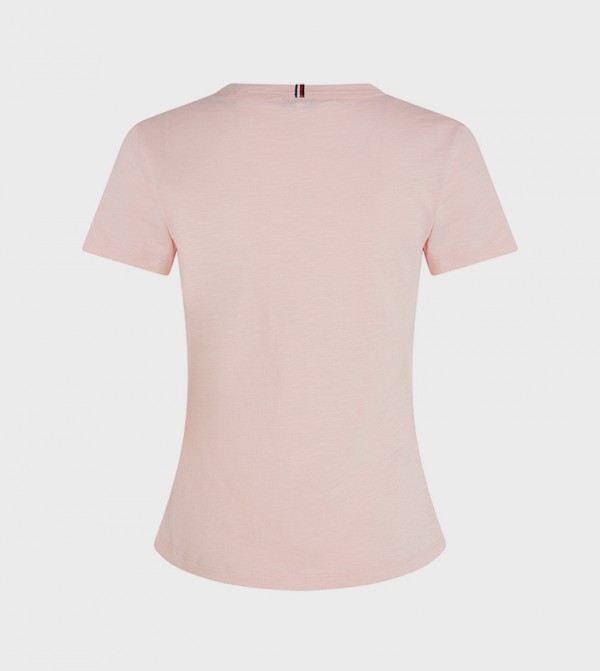 تومي هيلفيغر  تيشيرتات كاجوال - وردي تيشيرتات كاجوال