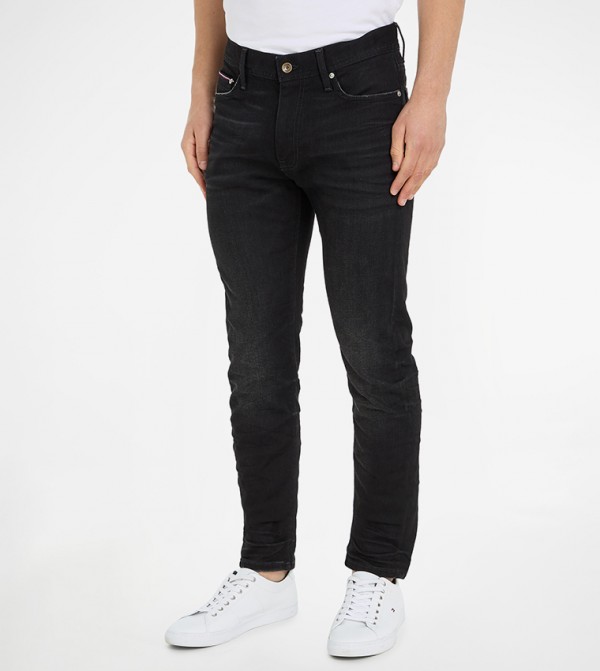 تومي هيلفيغر  بناطيل جينز - أسود Slim Jeans