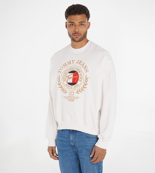 Tommy Jeans  Hoodies & Sweatshirts - White Sweatshirts
