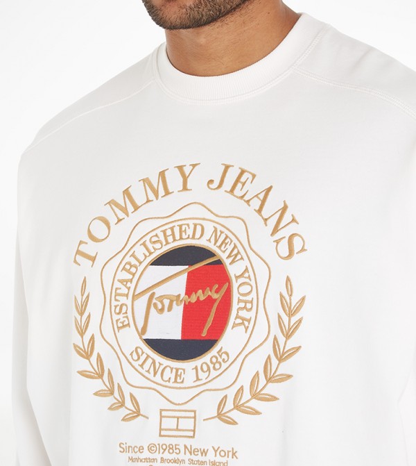 Tommy Jeans  Hoodies & Sweatshirts - White Sweatshirts