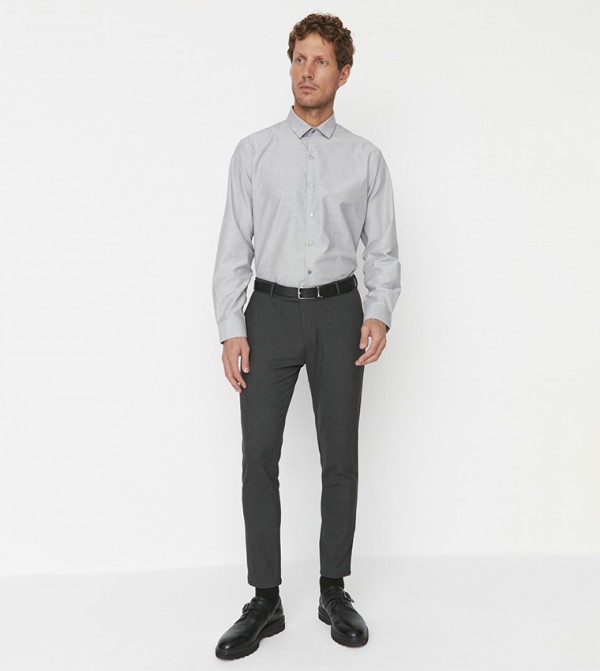 Mens formal store trousers slim fit