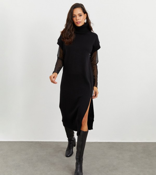 Cool & Sexy Cool & Sexy - Black Casual Dresses