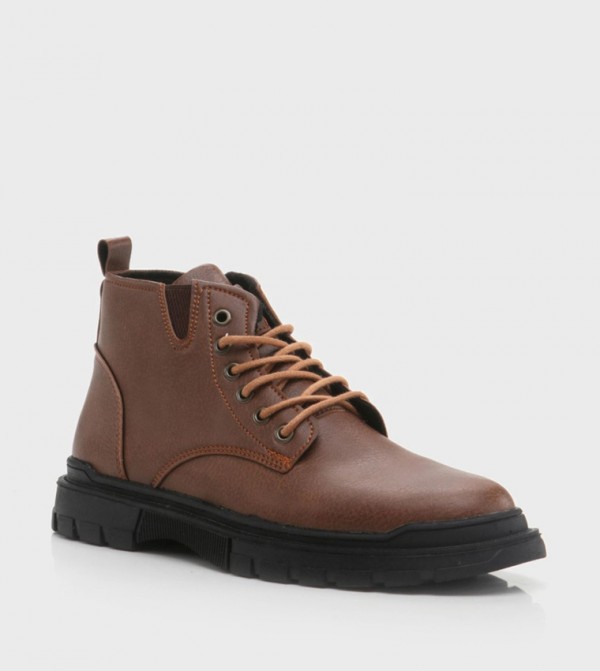 Yaya by Hotiç - Outlet  Boots - Brown Lace up Boots