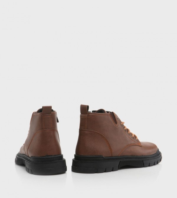 Yaya by Hotiç - Outlet  Boots - Brown Lace up Boots