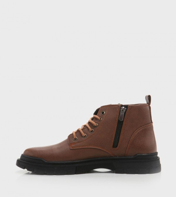 Yaya by Hotiç - Outlet  Boots - Brown Lace up Boots