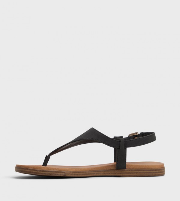 Call it Spring  Shoes - Black Flat Sandals