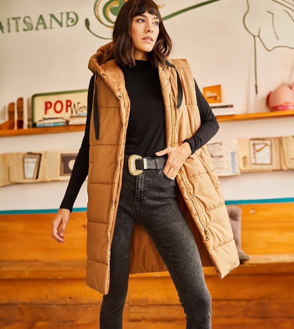 Olalook  - Brown Puffer & Quilted Jackets