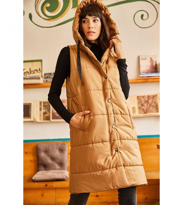 Olalook  - Brown Puffer & Quilted Jackets