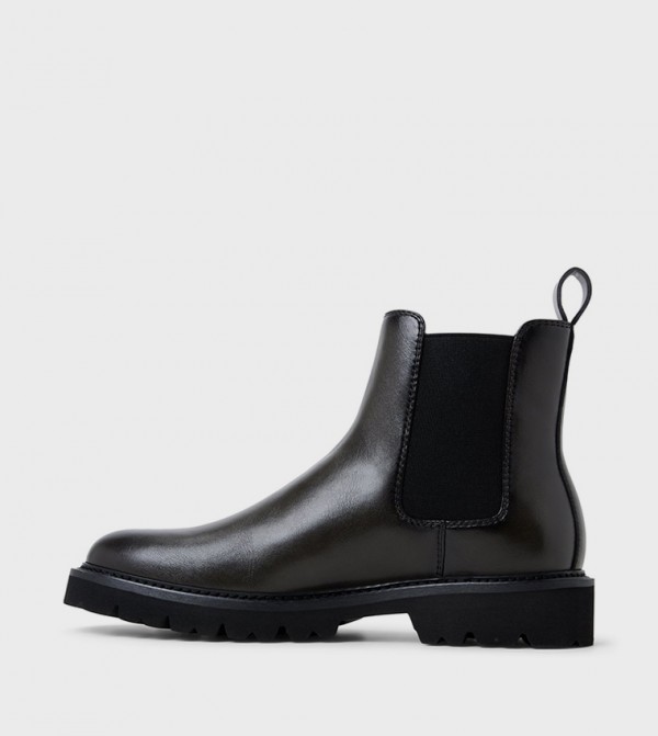 Call it Spring  Boots - Green Chelsea Boots