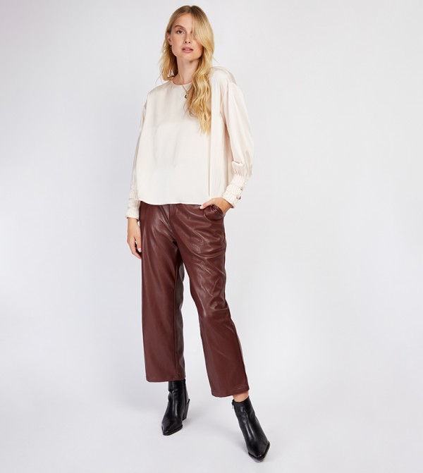 Little Mistress Little Mistress - Beige Tops & Blouses