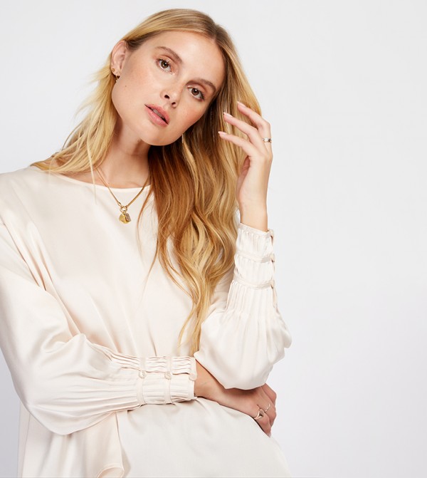 Little Mistress Little Mistress - Beige Tops & Blouses