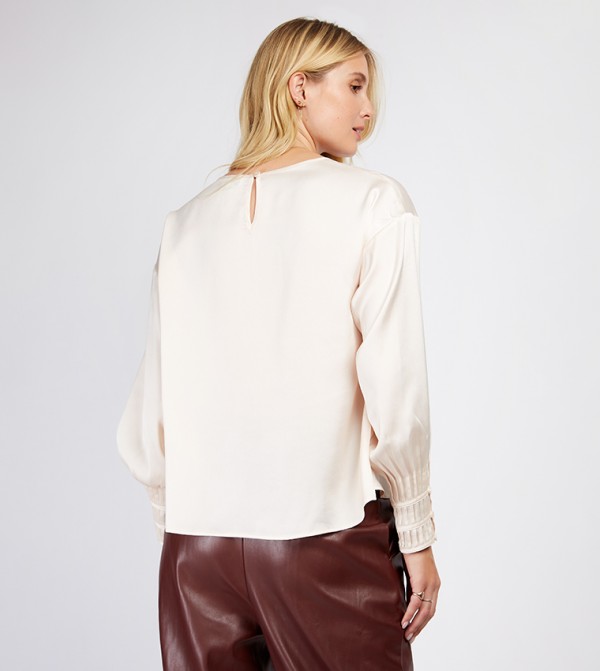 Little Mistress Little Mistress - Beige Tops & Blouses